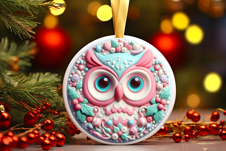 Round Christmass Ornament Sublimation|Clipart