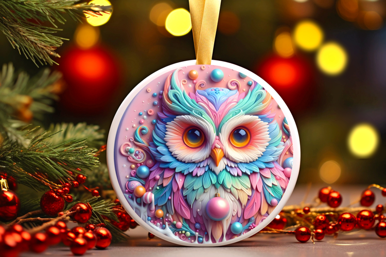 Round Christmass Ornament Sublimation|Clipart