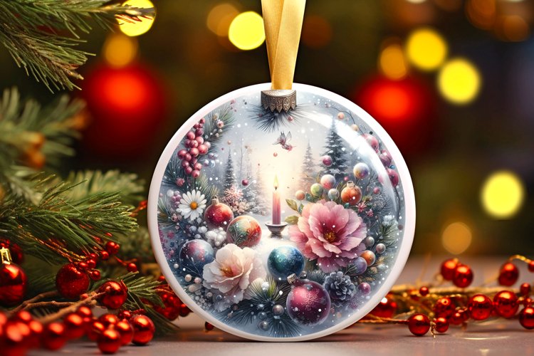 Christmas Ball Ornament Clipart Image 7