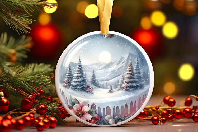 Christmas Ball Ornament Clipart Image 6