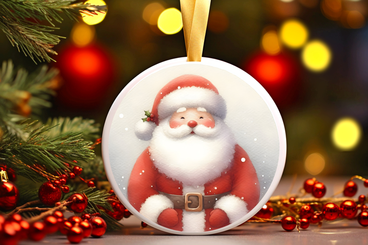 Round Christmass Ornament Sublimation|Clipart