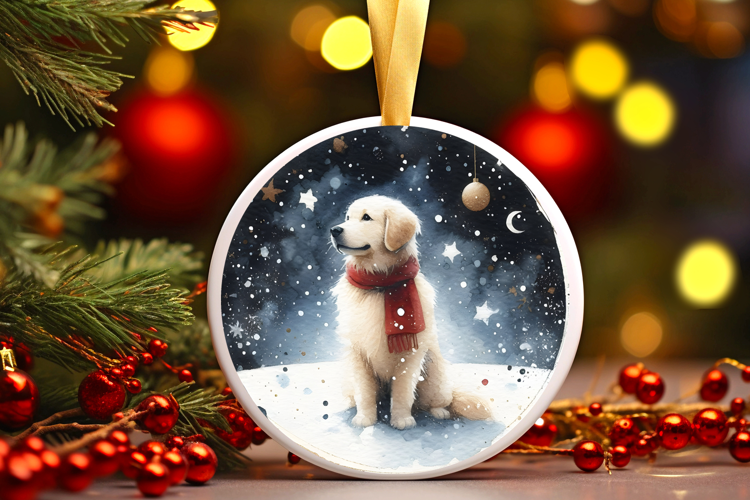 Round Christmass Ornament Sublimation|Clipart