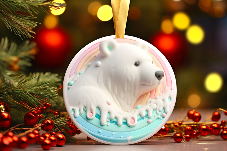 Round Christmass Ornament Sublimation|Clipart