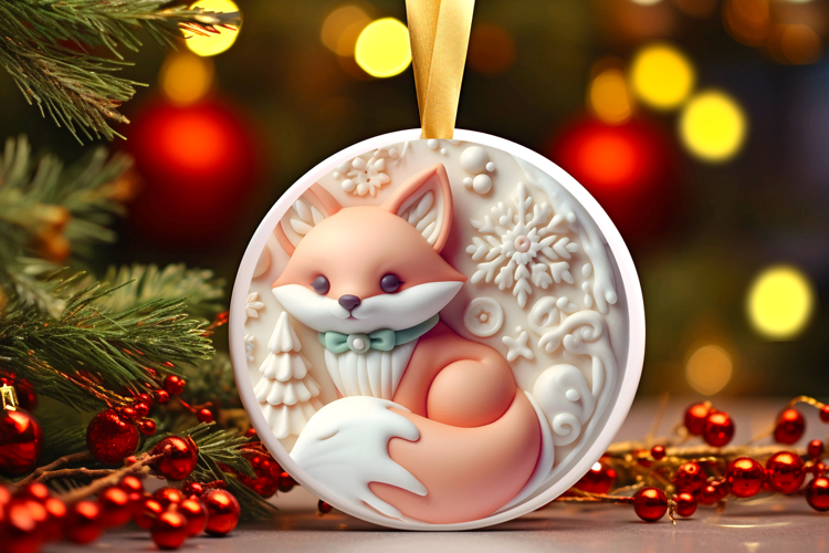 Round Christmass Ornament Sublimation|Clipart