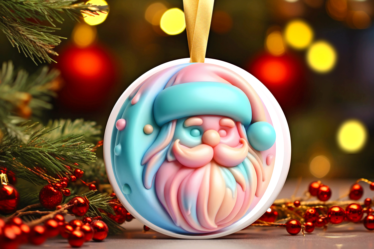 Round Christmass Ornament Sublimation|Clipart