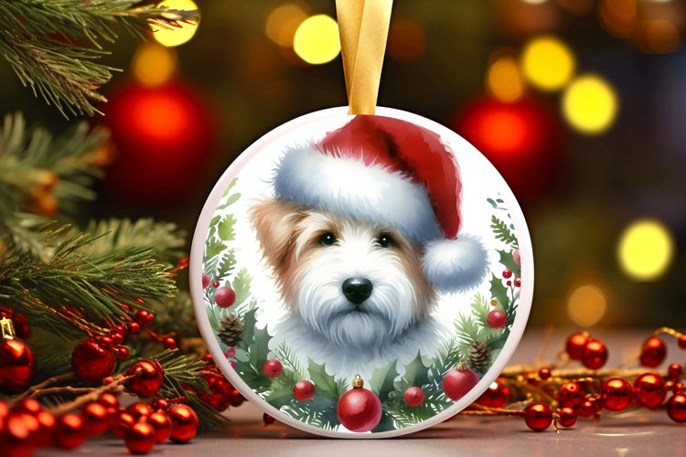 Round Christmas Ornament Sublimation|Clipart example image 1