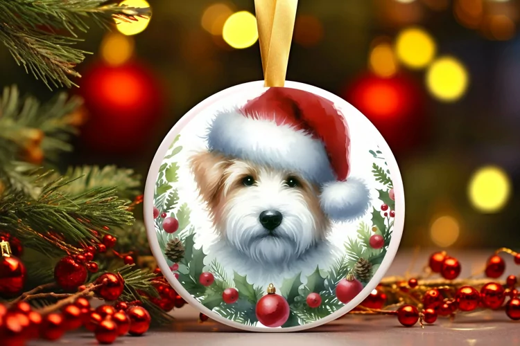 Round Christmas Ornament Sublimation|Clipart