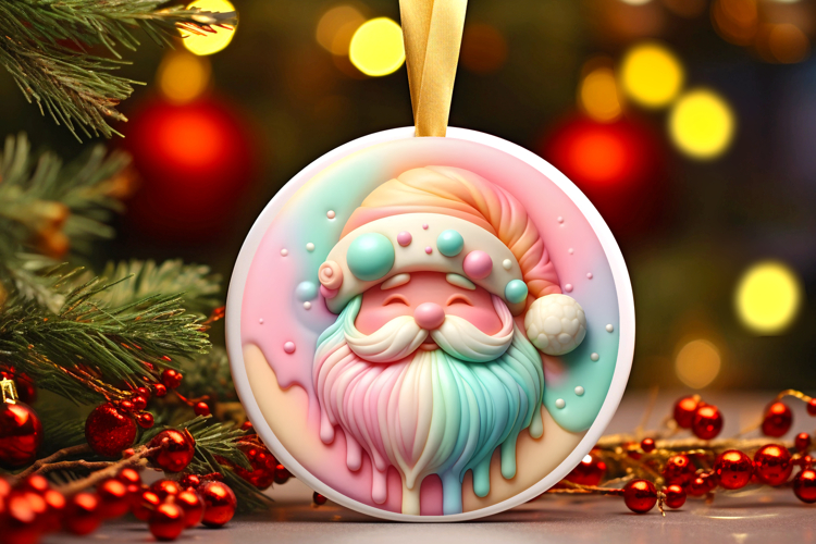 Round Christmass Ornament Sublimation|Clipart