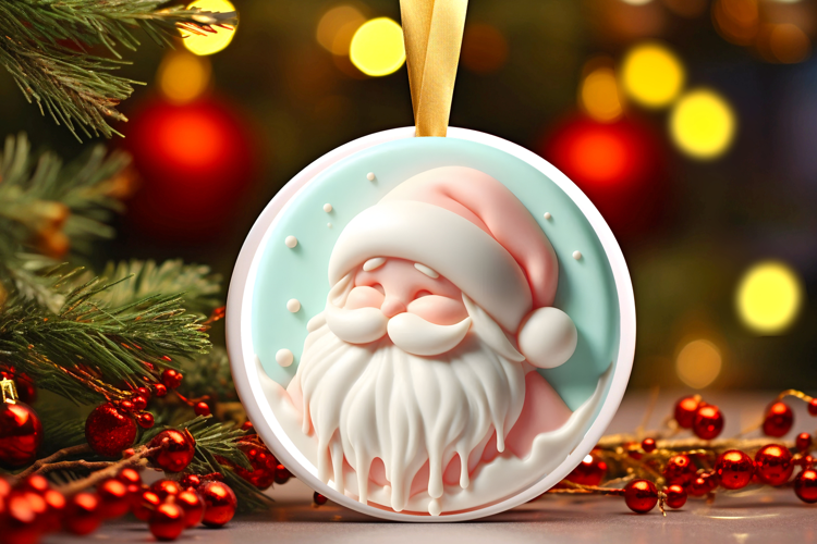 Round Christmass Ornament Sublimation|Clipart