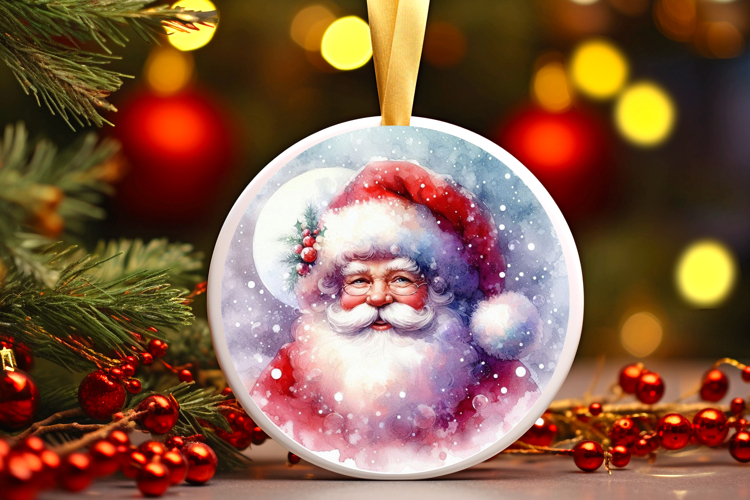 Round Christmass Ornament Sublimation|Clipart