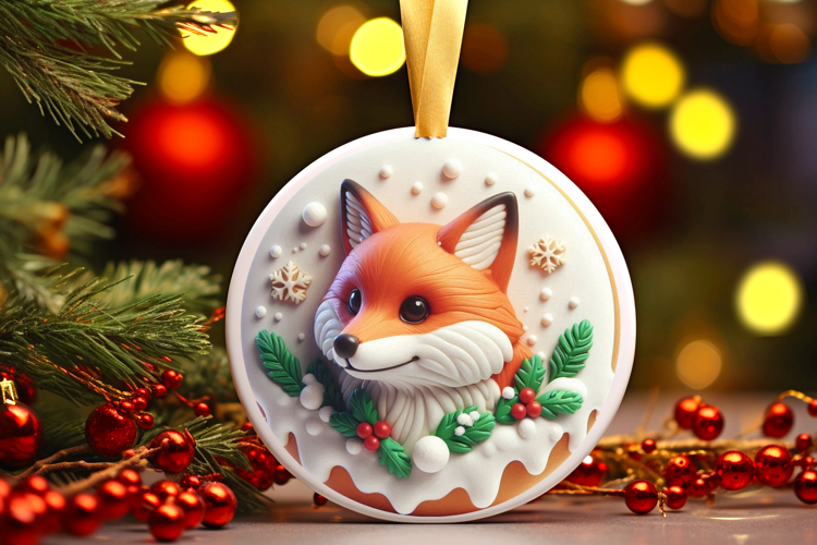 Round Christmass Ornament Sublimation|Clipart