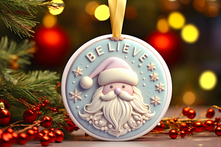 Round Christmass Ornament Sublimation|Clipart