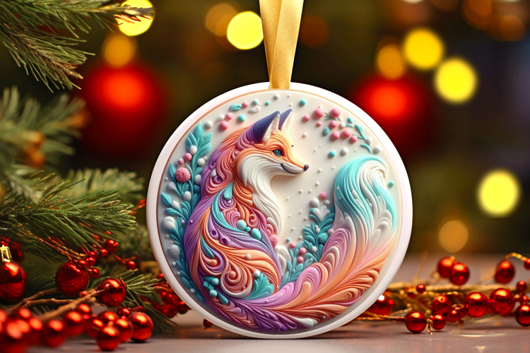 Round Christmass Ornament Sublimation|Clipart