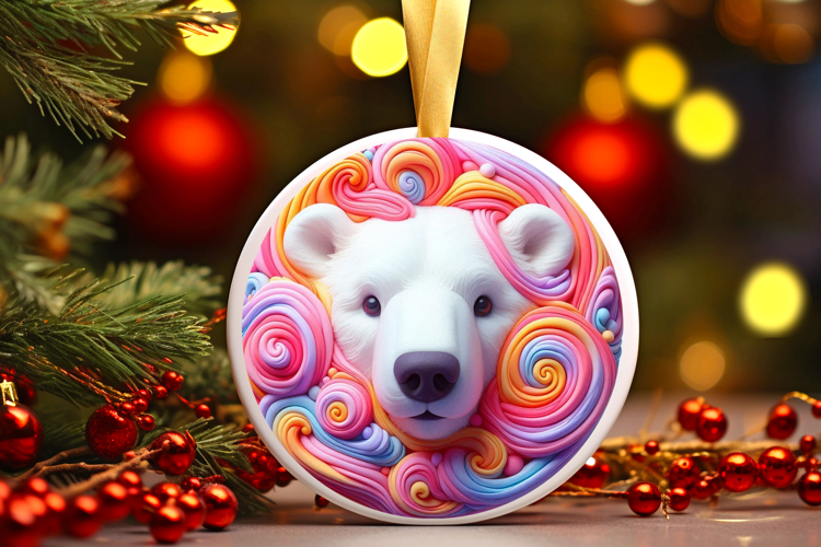 Round Christmass Ornament Sublimation|Clipart
