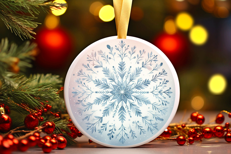 Round Christmass Ornament Sublimation|Clipart