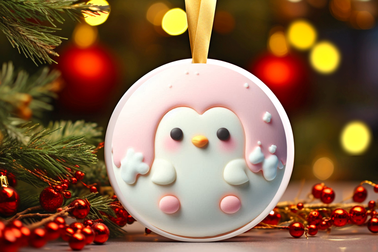 Round Christmass Ornament Sublimation|Clipart