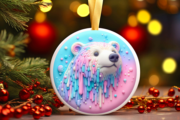 Round Christmass Ornament Sublimation|Clipart