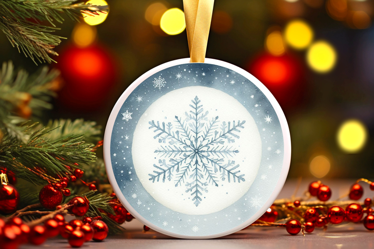 Round Christmass Ornament Sublimation|Clipart