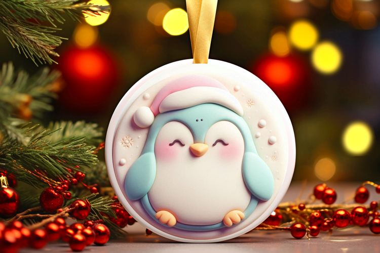 Round Christmass Ornament Sublimation|Clipart