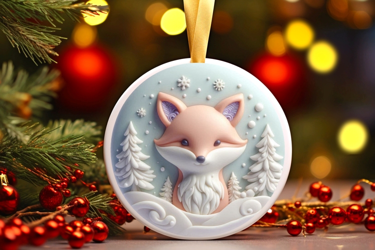 Round Christmass Ornament Sublimation|Clipart