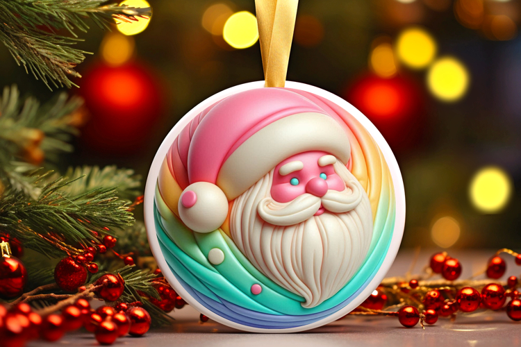 Round Christmass Ornament Sublimation|Clipart