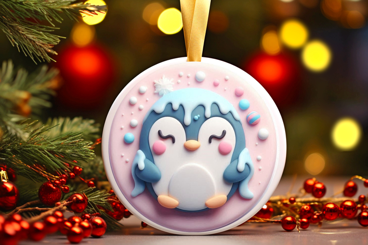 Round Christmass Ornament Sublimation|Clipart