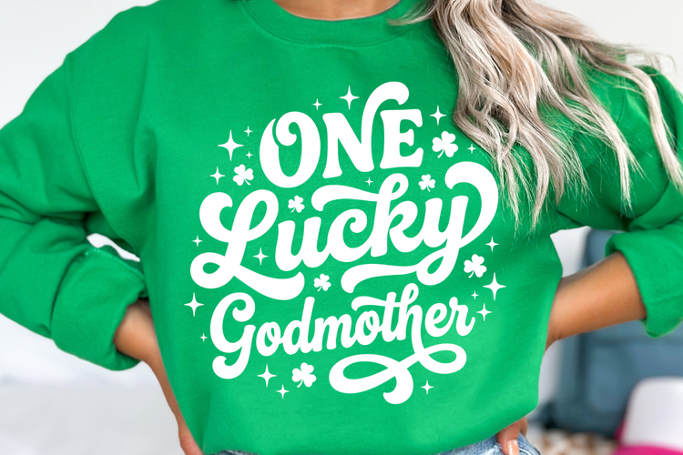 One Lucky Godmother svg | St Patricks Day svg