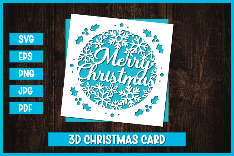 Christmas Shadow Box Svg Image 22