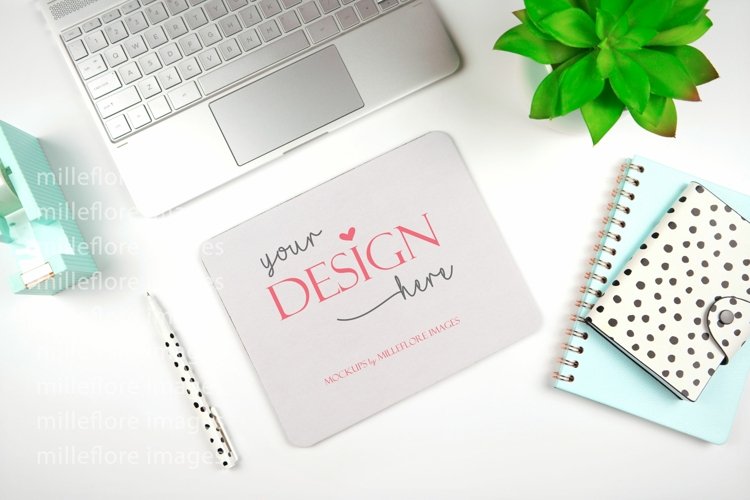 Mouse Pad Mat Mockup Photo. Hi-res JPEG Photo example image 1