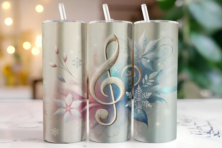 Music Tumbler Wrap | Sublimation | Tumblers