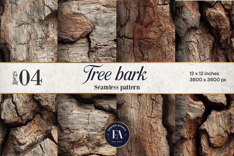 Tree Bark Digital Paper 4 JPEG