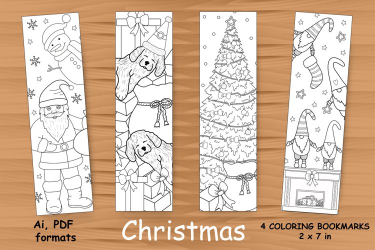 DIY Christmas Bookmarks: Featuring Santa, Dwarfs, Dog