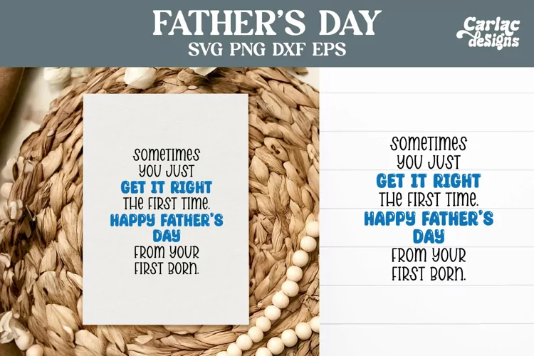 Father's Day Card, Happy Father's Day from your First Born