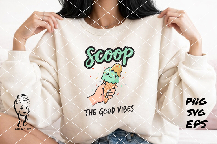 Scoop The Good Vibes cute