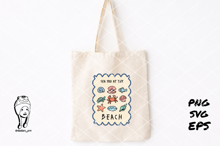 Sea You at the Beach Badge