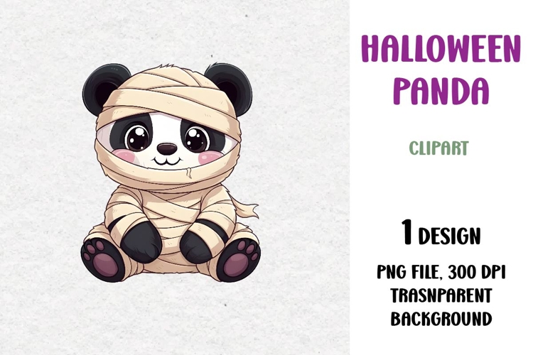 Halloween Panda, Cute Clipart