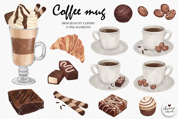 coffee clipart, coffee mug clipart, caffeine clipart, coffee example image 1