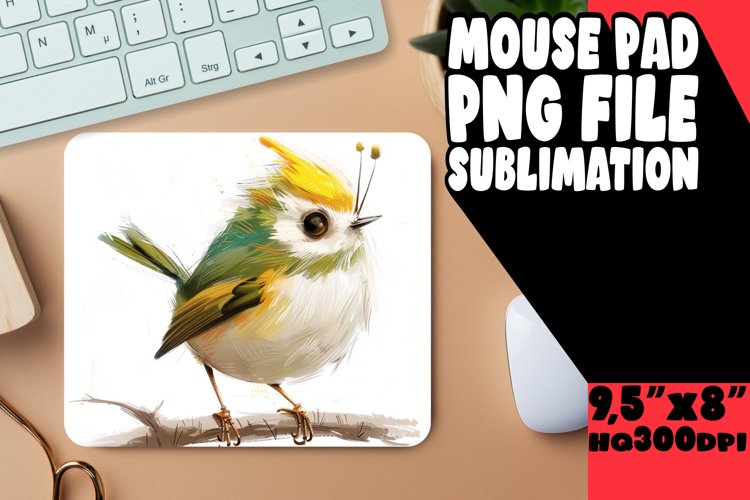 Birds on Branches Mouse Pad Sublimation Spring example image 1
