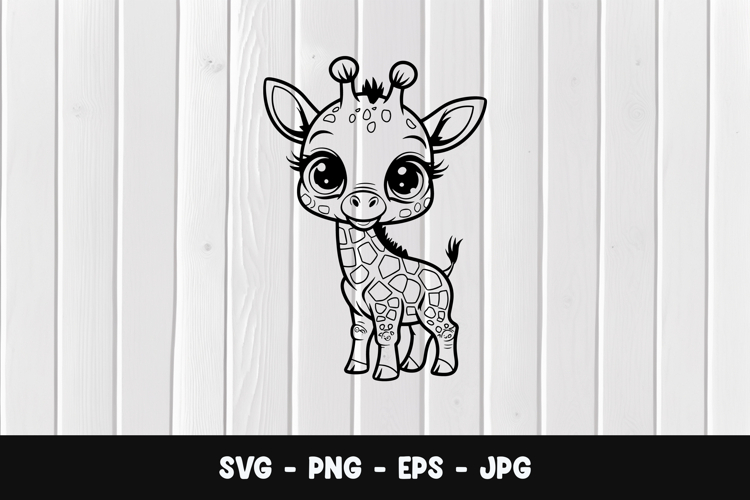 Baby Giraffe Svg