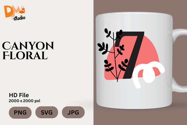 Boho Floral Svg