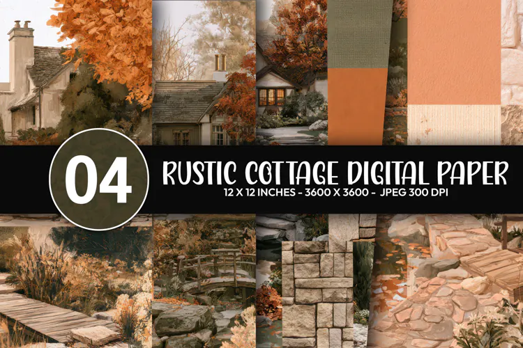 Rustic Cottage Digital Paper