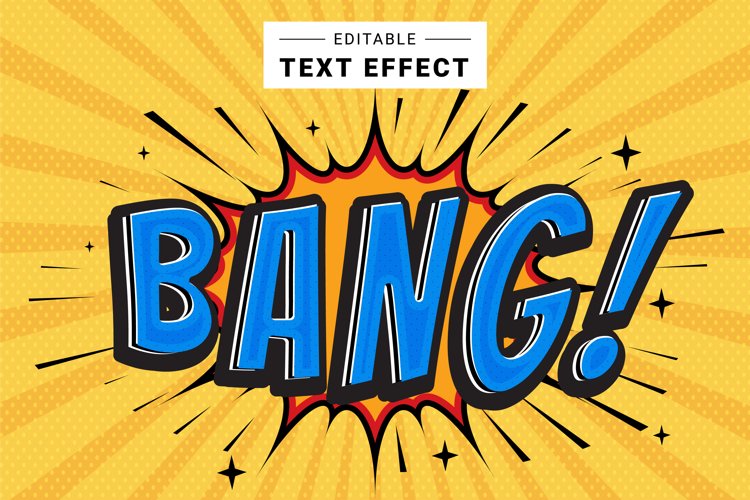 Editable Text Effect for Illustrator. Vector Graphic styles example image 1