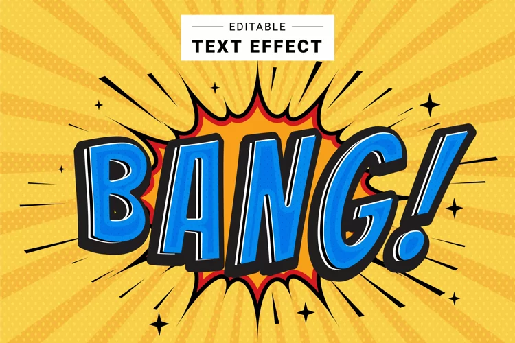 Editable Text Effect for Illustrator. Vector Graphic styles