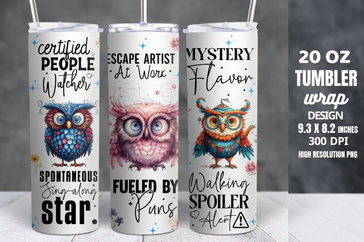 Funny Quotes 20oz Skinny Tumbler Sublimation example image 1
