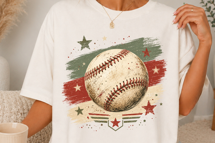 Vintage Baseball Clipart Image 14