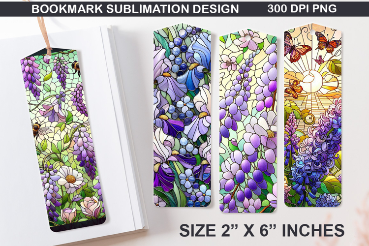 Spring Bookmarks Sublimation - 4 Bookmark Design
