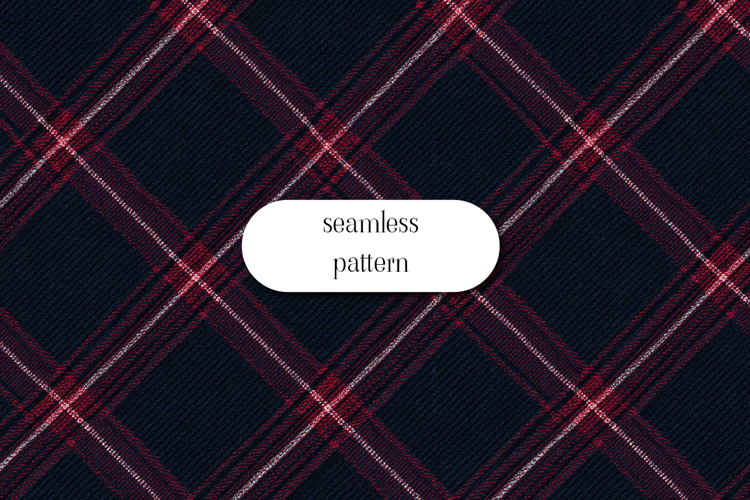 Classic Red and Brown Tartan Seamless Plaid Fabric Pattern
