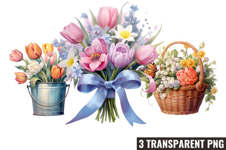Spring Flowers Clipart Image 18
