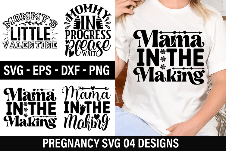 Pregnancy SVG Design - Mommy s Little Valentine