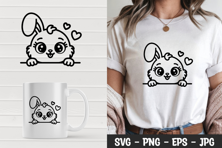 Cute Bunny Svg Image 14